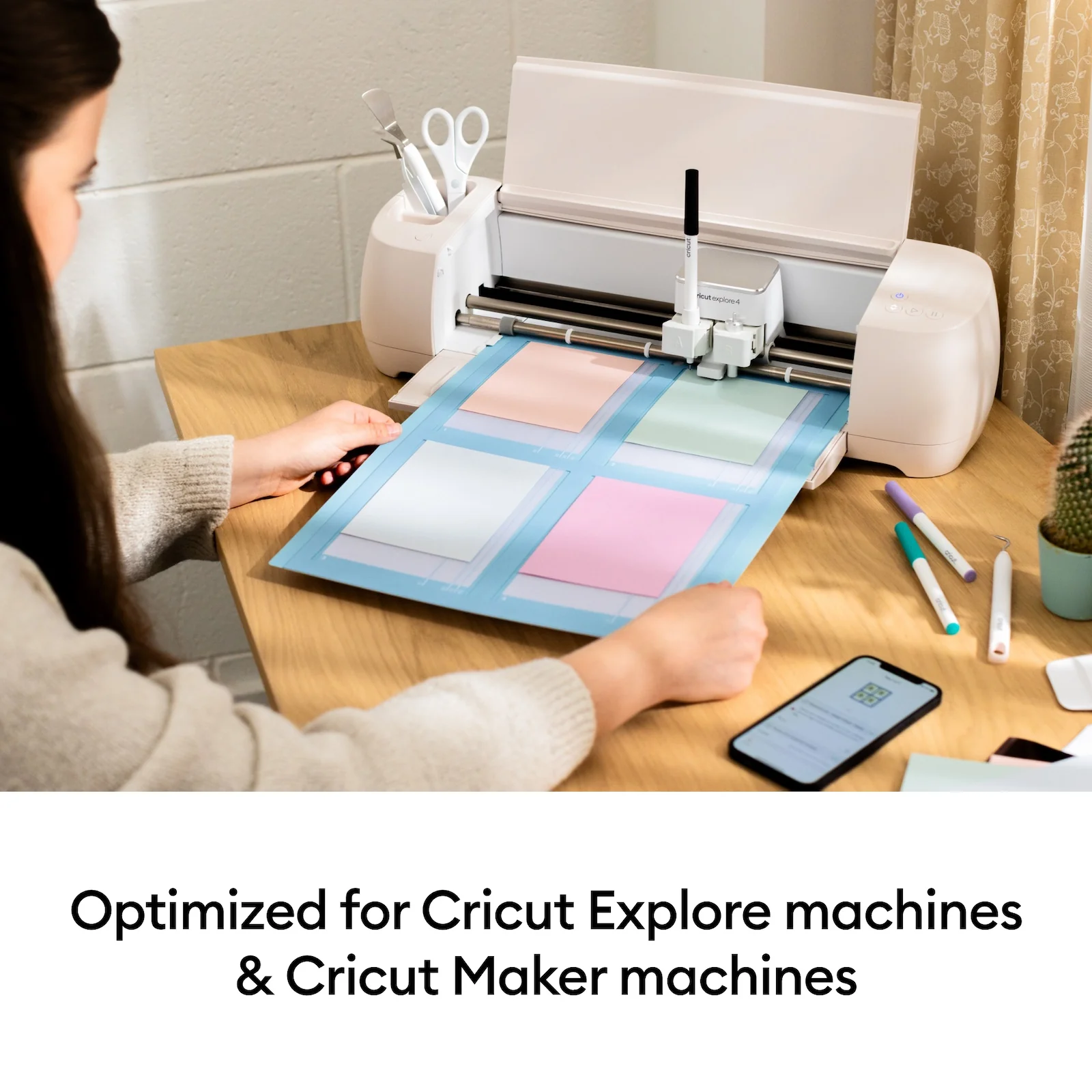 Cricut 2x2 Card Cutting Mat for Cricut Maker and Explore Machines, 2 Count - Image 5