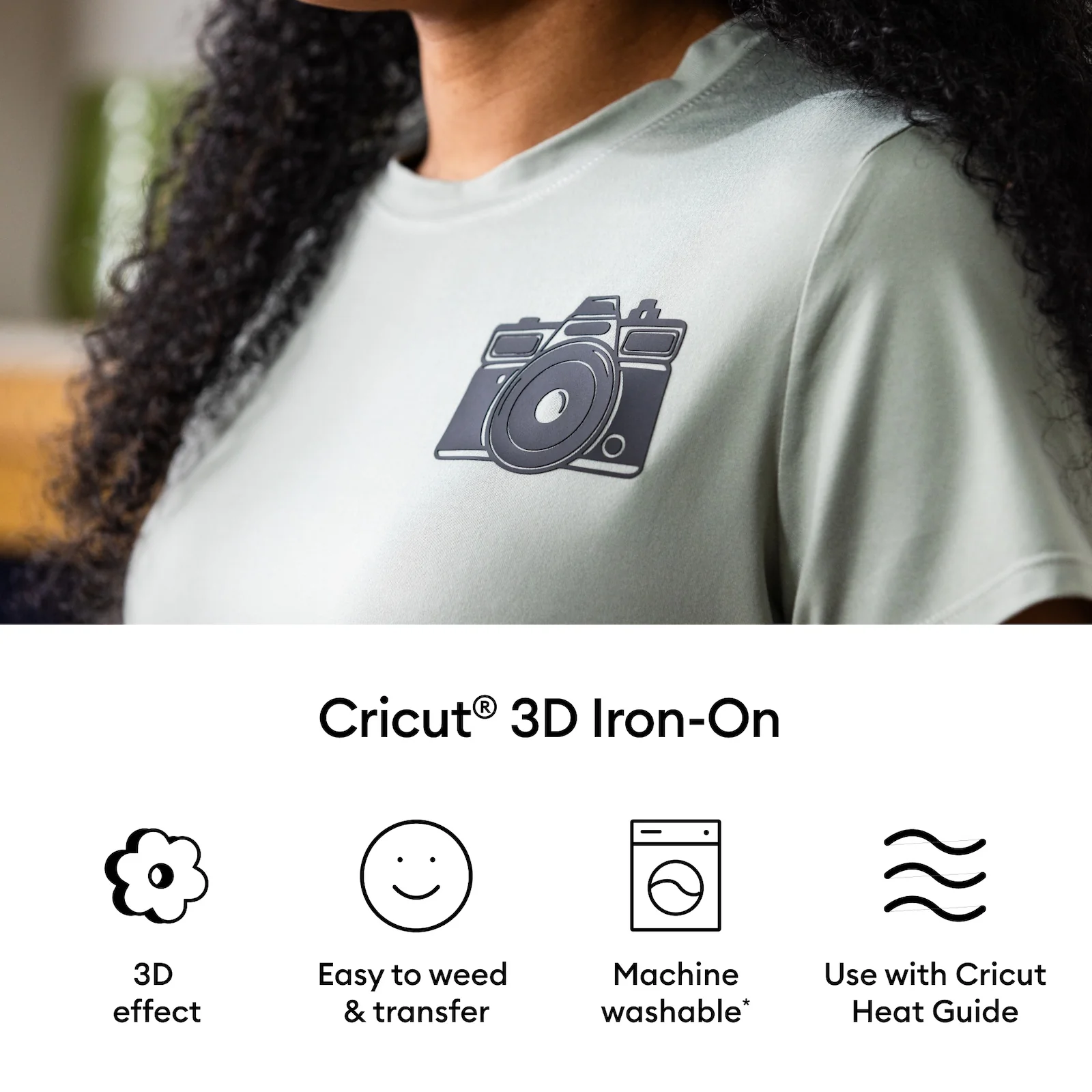 Cricut 3D Iron-On, Bold Sampler 12 in x 12 in (5 ct) - Image 3