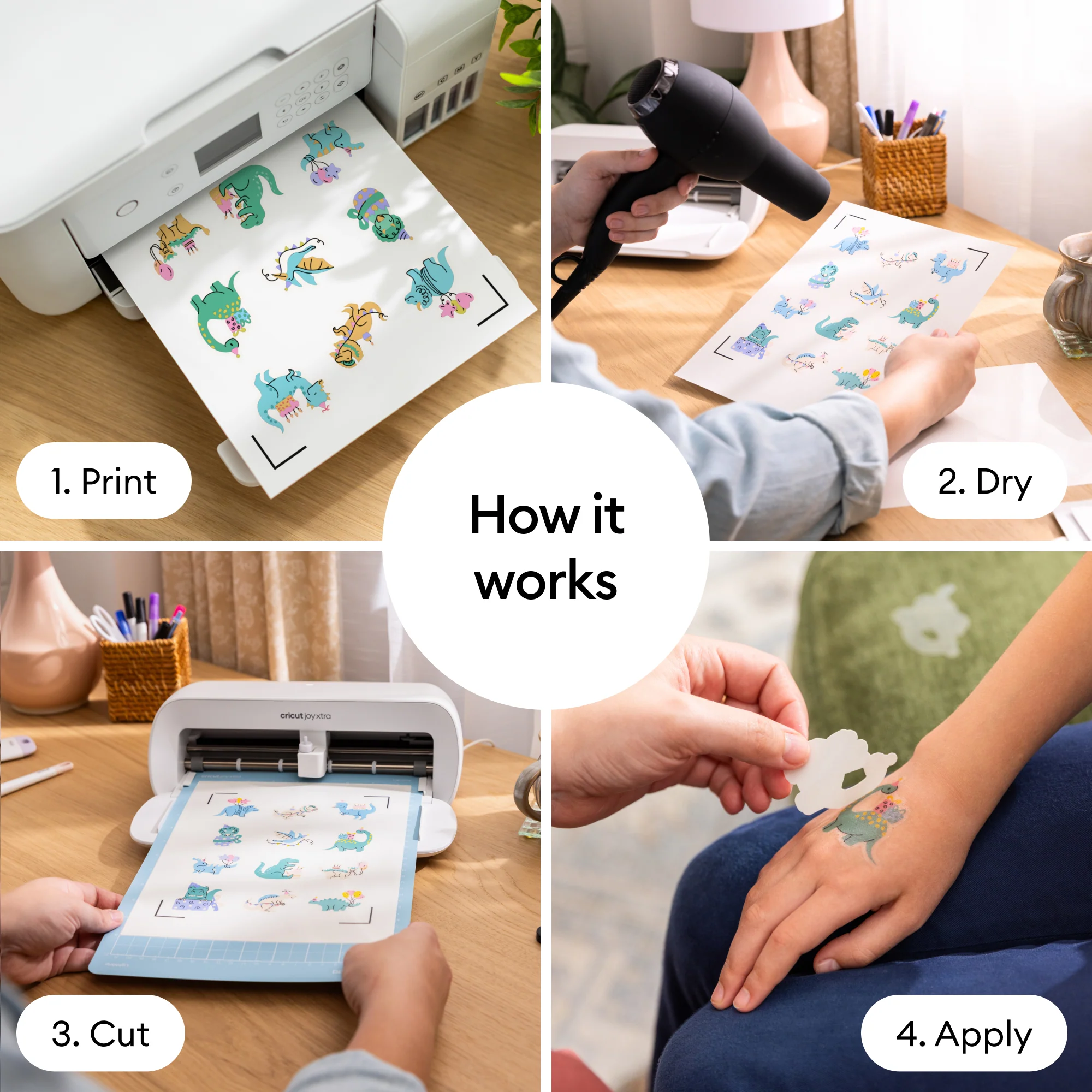 Cricut 8.5 in x 11 in Printable Temporary Tattoo Sheets 8 Count - Image 3
