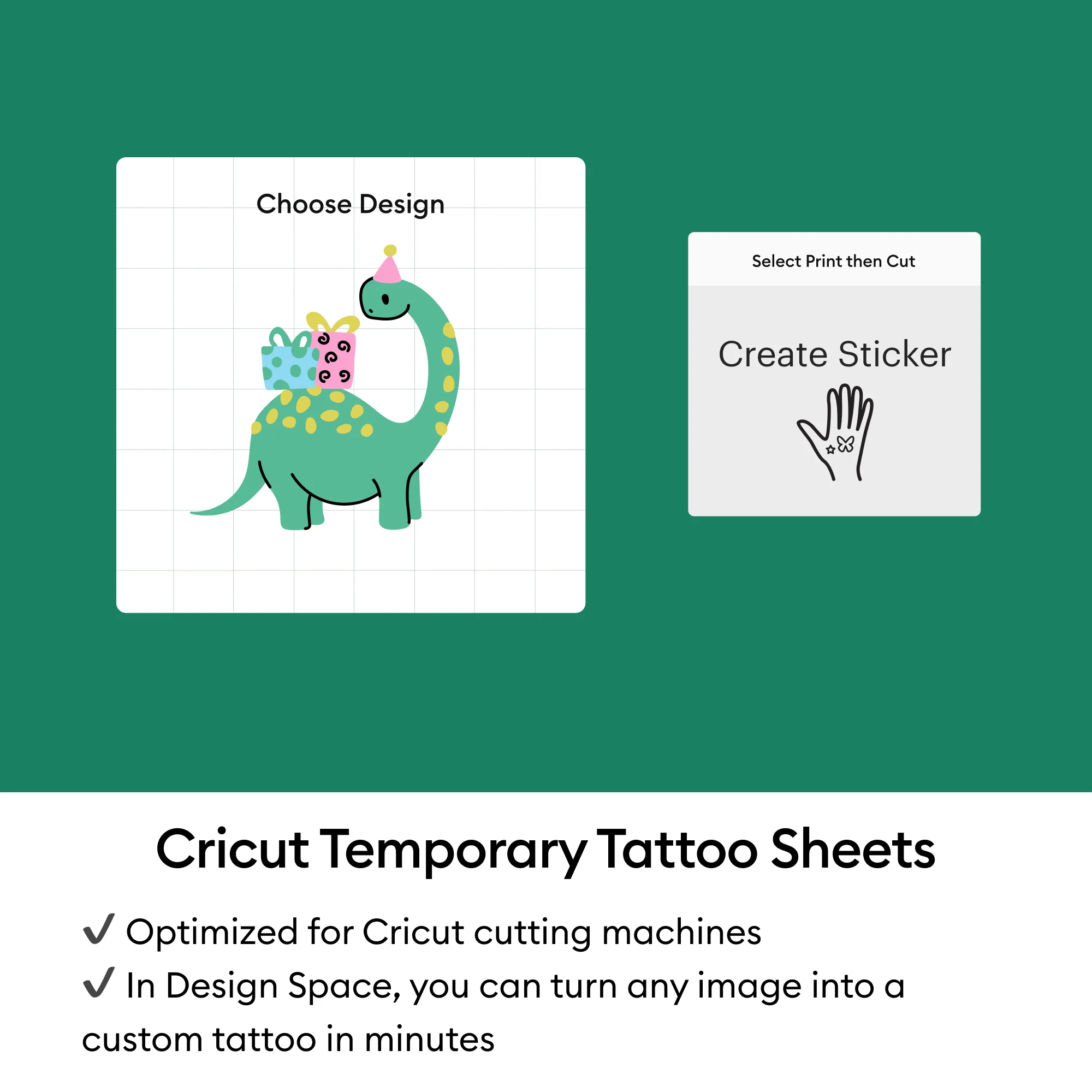 Cricut 8.5 in x 11 in Printable Temporary Tattoo Sheets 8 Count - Image 6