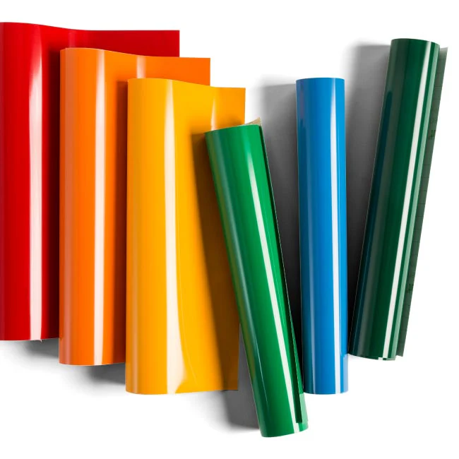 Cricut Brights Rainbow Glossy Permanent Vinyl Sampler Roll 12"x12", 6 Count - Damaged Package - Image 3