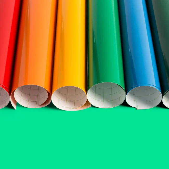 Cricut Brights Rainbow Glossy Permanent Vinyl Sampler Roll 12"x12", 6 Count - Damaged Package - Image 4