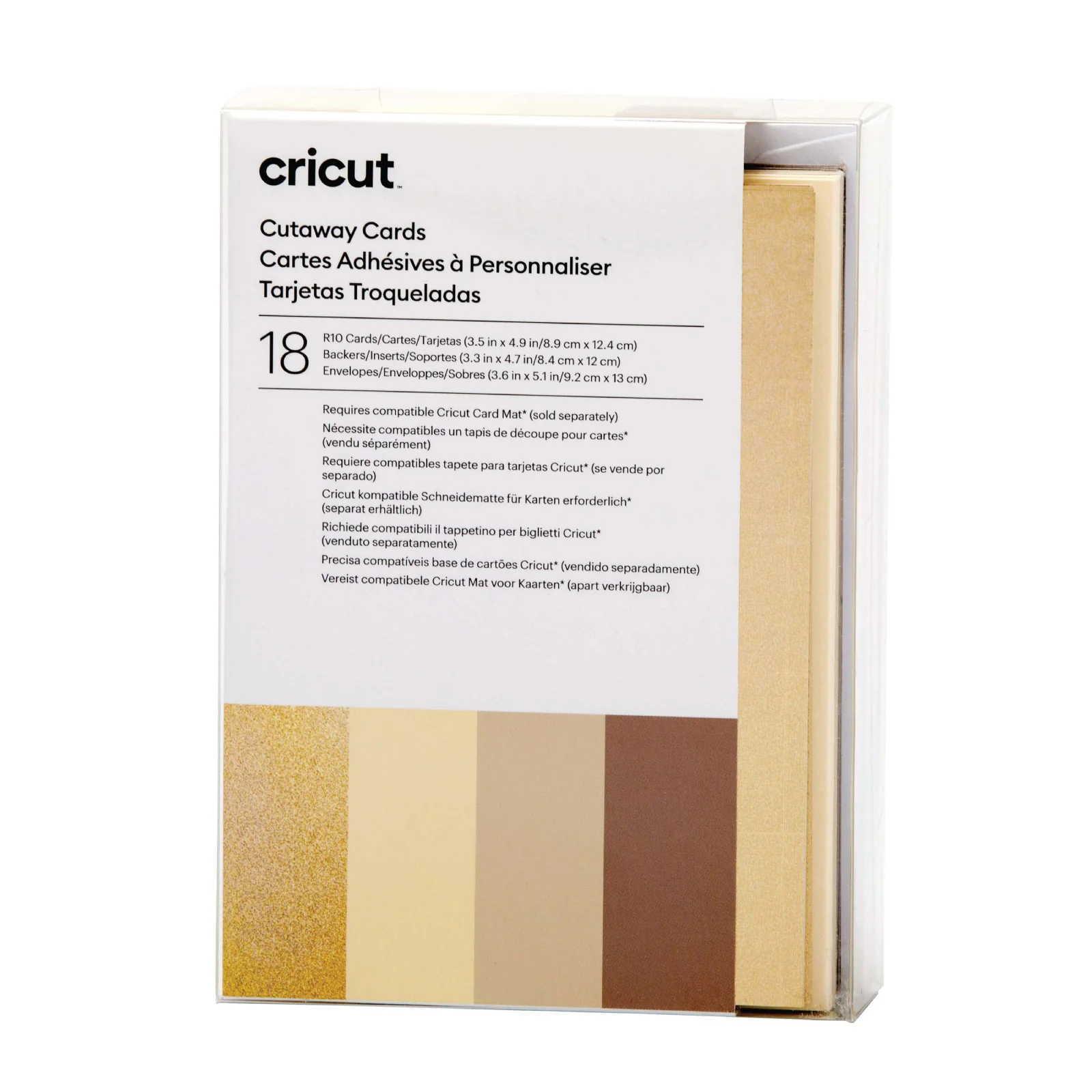 Cricut Cutaway Cards, Neutrals Sampler - R10 (18 ct) - Damaged Package