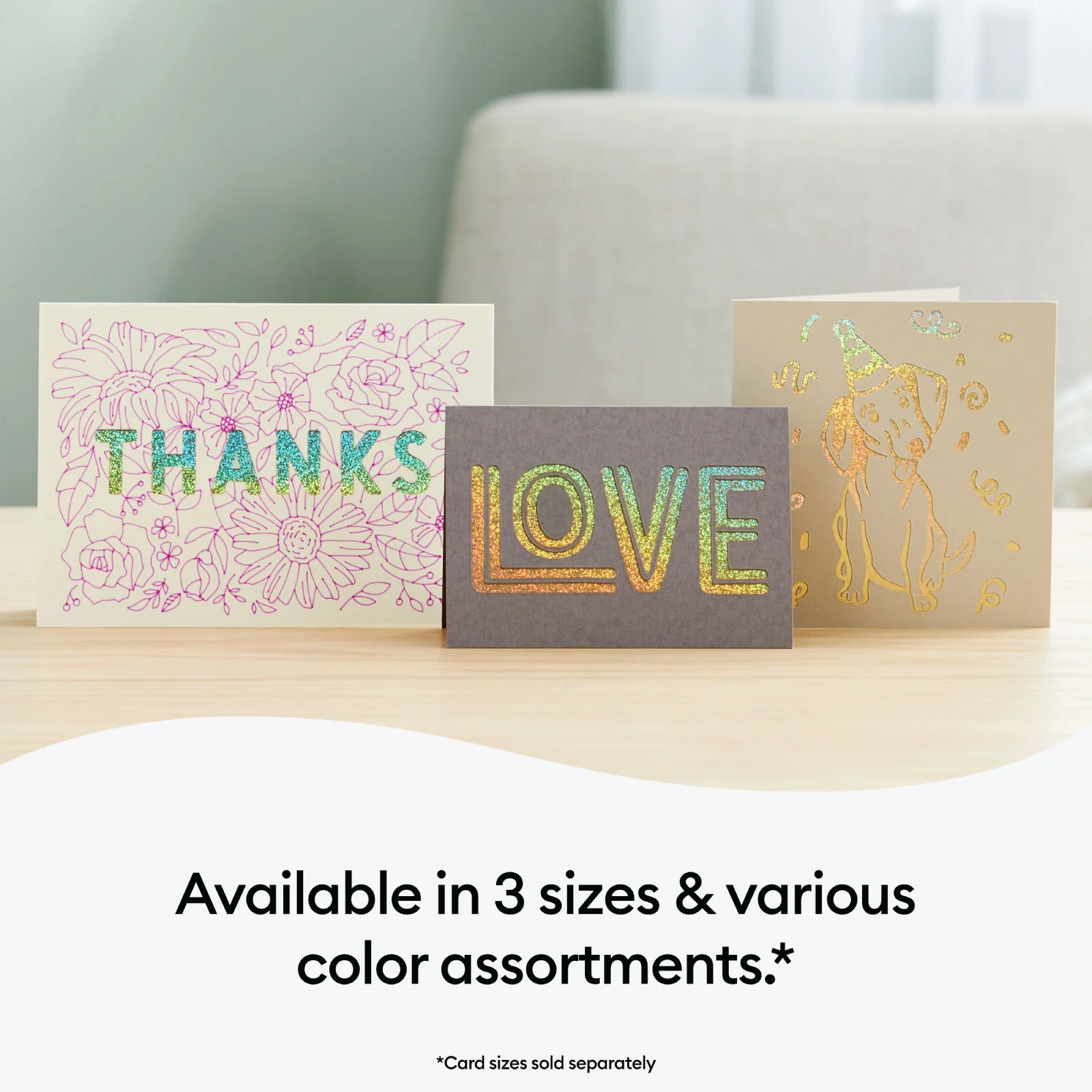 Cricut Cutaway Cards, Neutrals Sampler - R10 (18 ct) - Damaged Package - Image 6
