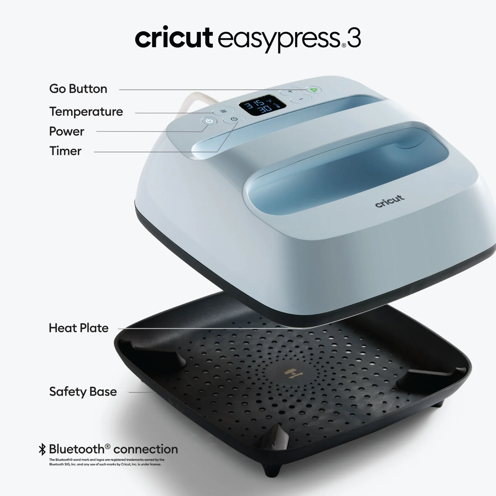 Cricut EasyPress SE Heat Press Machine - 9 in x 9 in - Taupe - Image 2