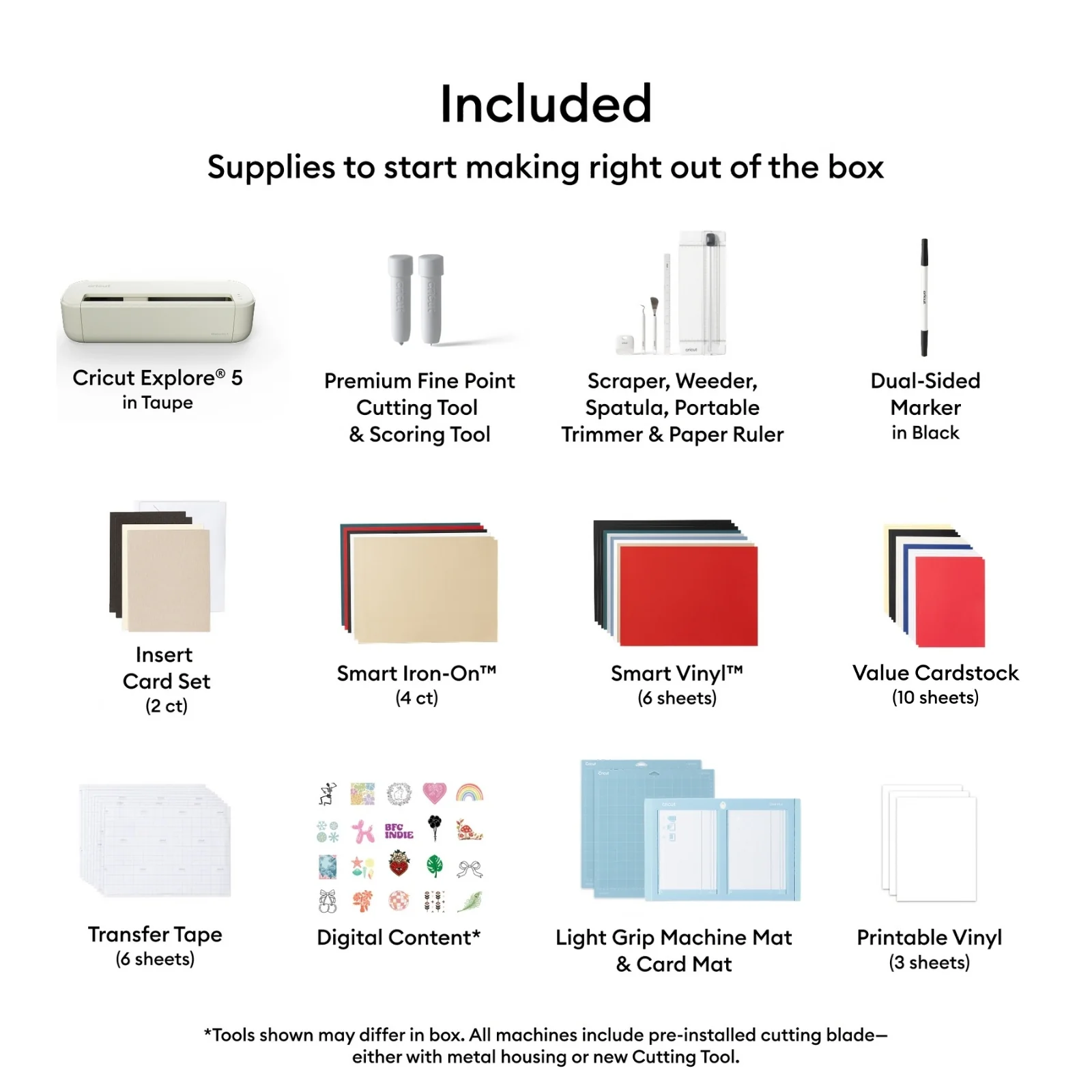 Cricut Explore 5 Teacher Vinyl & Iron-On Bundle for Classroom Labels, Decals & Decor - Image 2