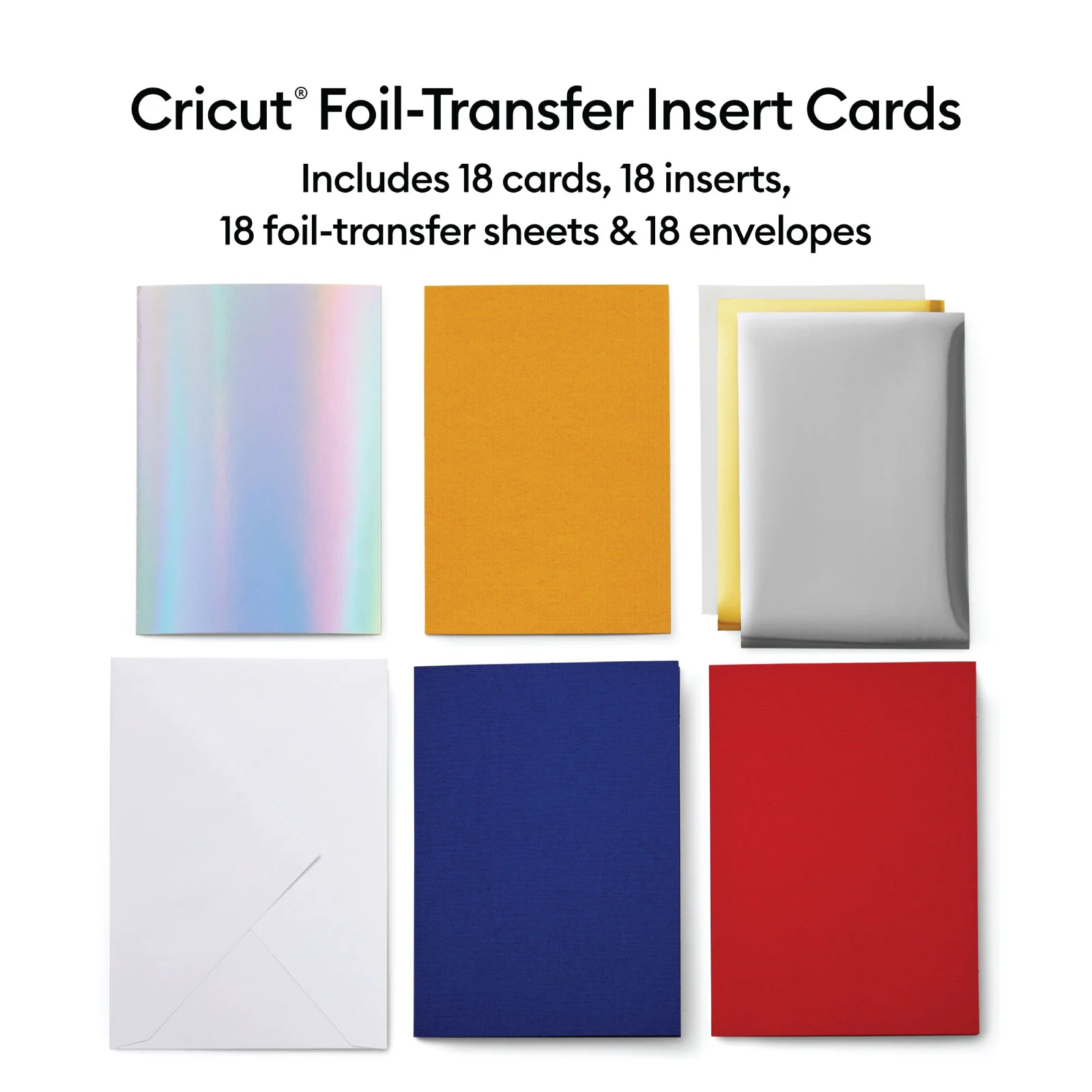 Cricut Foil Transfer Cards, R10 Celebration Sampler 18 Count - Image 2