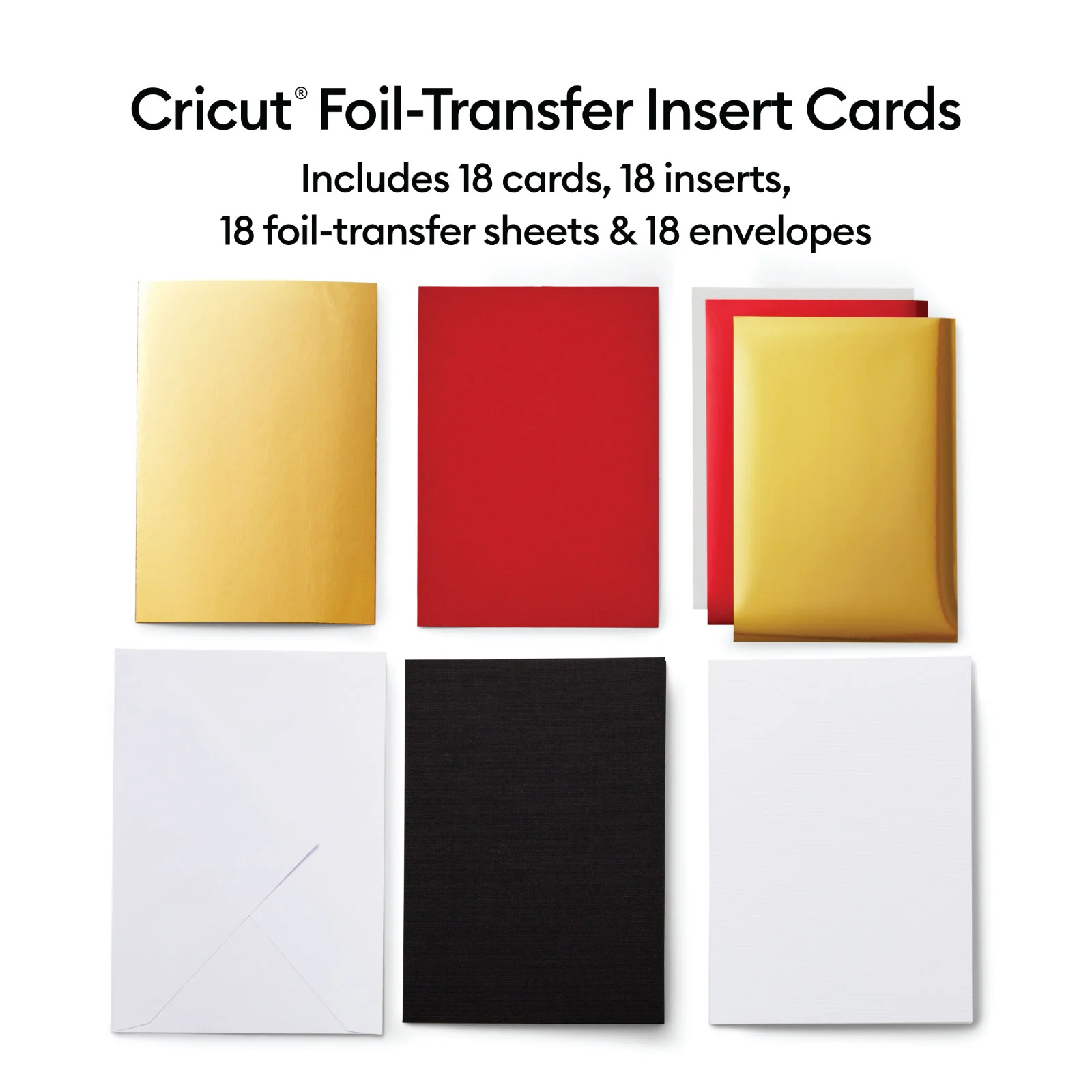 Cricut Foil Transfer Cards, R10 Royal Flush Sampler 18 Count - Image 2