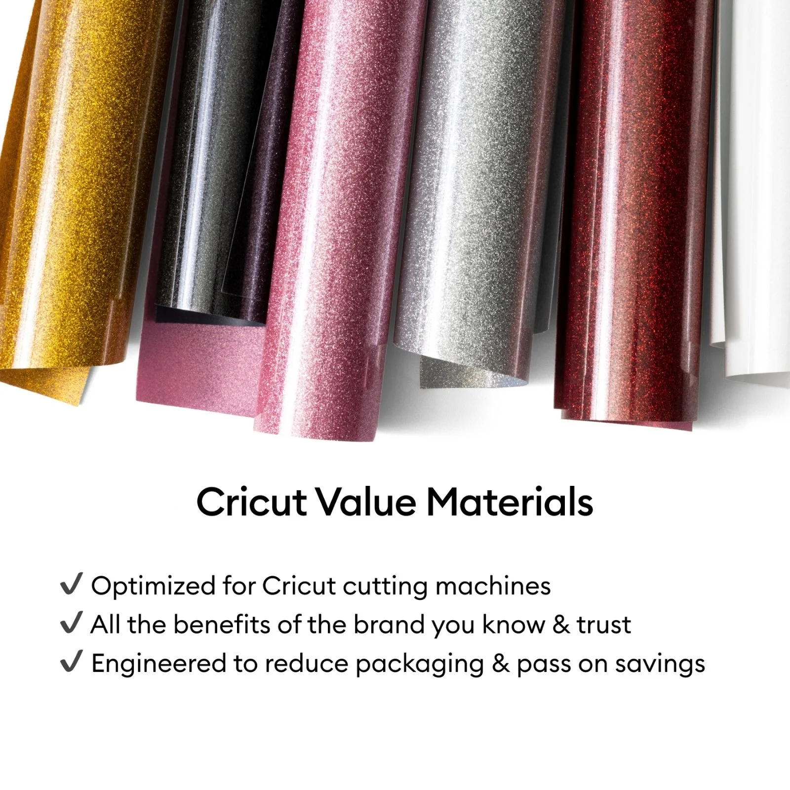 Cricut Glitter Iron-On Craft Vinyl Sheets, 10 x 12 in, Multicolor, 6 Count - Image 5