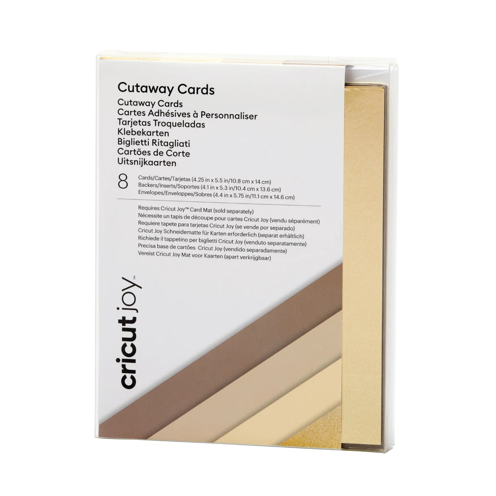 Cricut Joy Cutaway Cards, Neutrals  8 Count