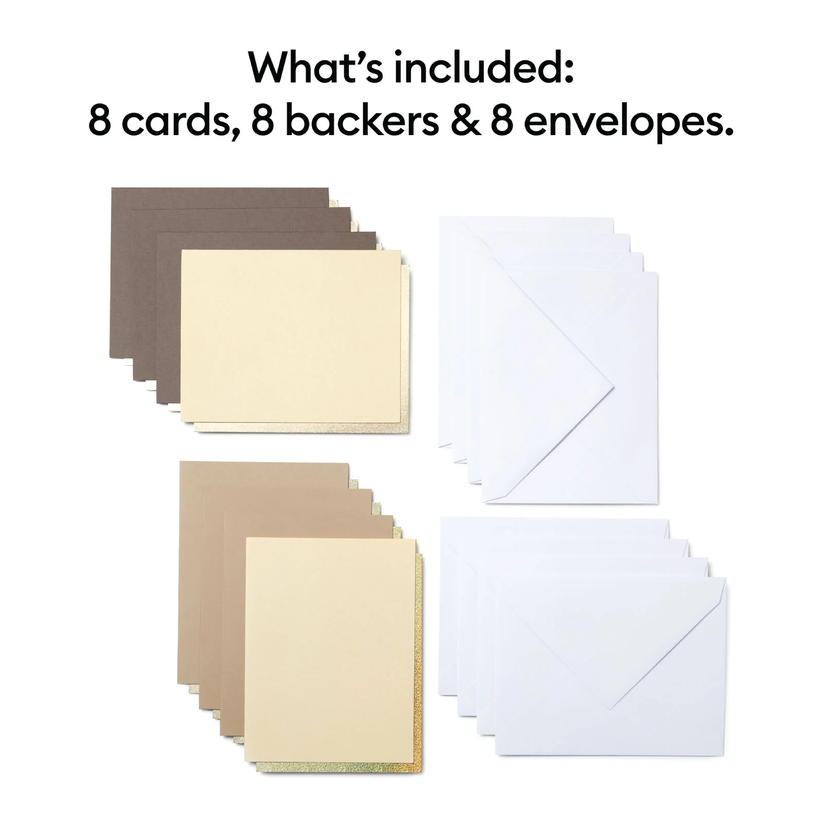 Cricut Joy Cutaway Cards, Neutrals  8 Count - Image 2