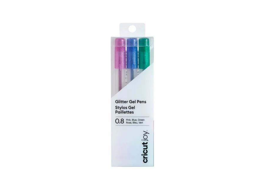Cricut Joy Glitter Gel Pens, 0.8 mm (3) Pink, Blue, Green - Damaged Package