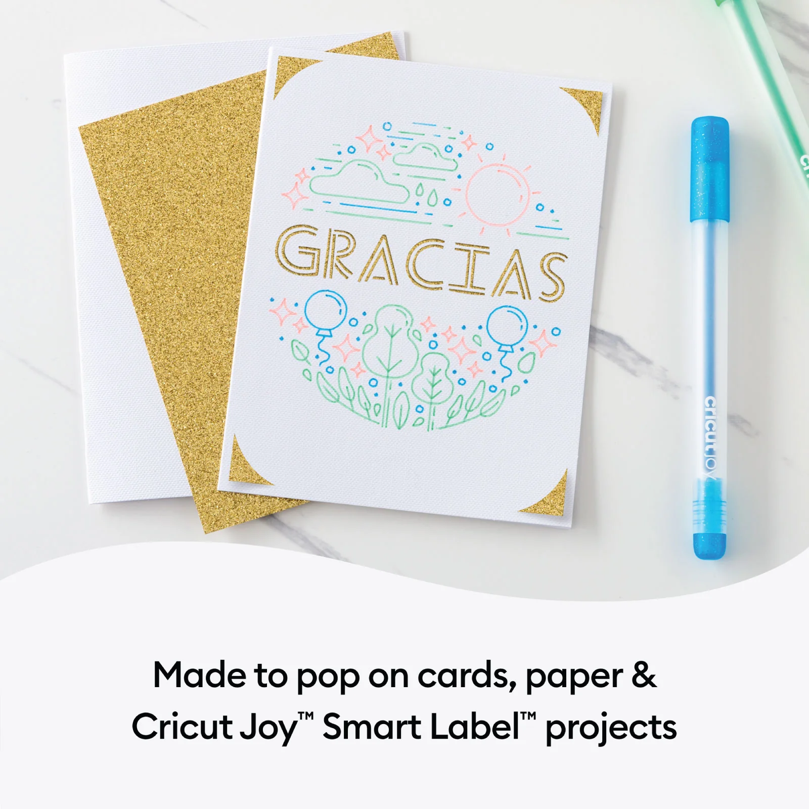 Cricut Joy Glitter Gel Pens 0.8 mm, Neon (3 ct) - Damaged Package - Image 6