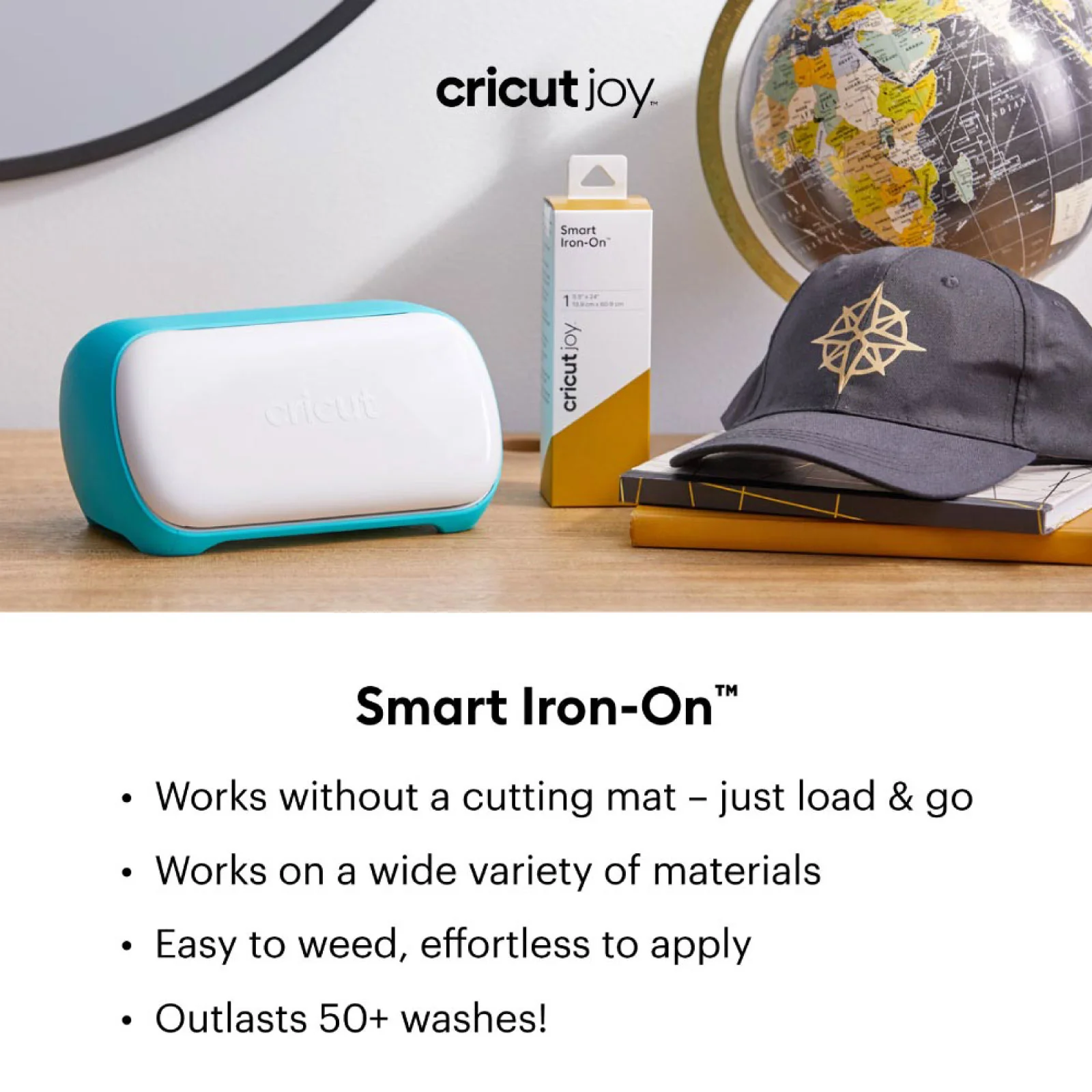 Cricut Joy Smart StrongBond Iron-On HTV Bundle - Black, White, Silver, Gold - Image 7