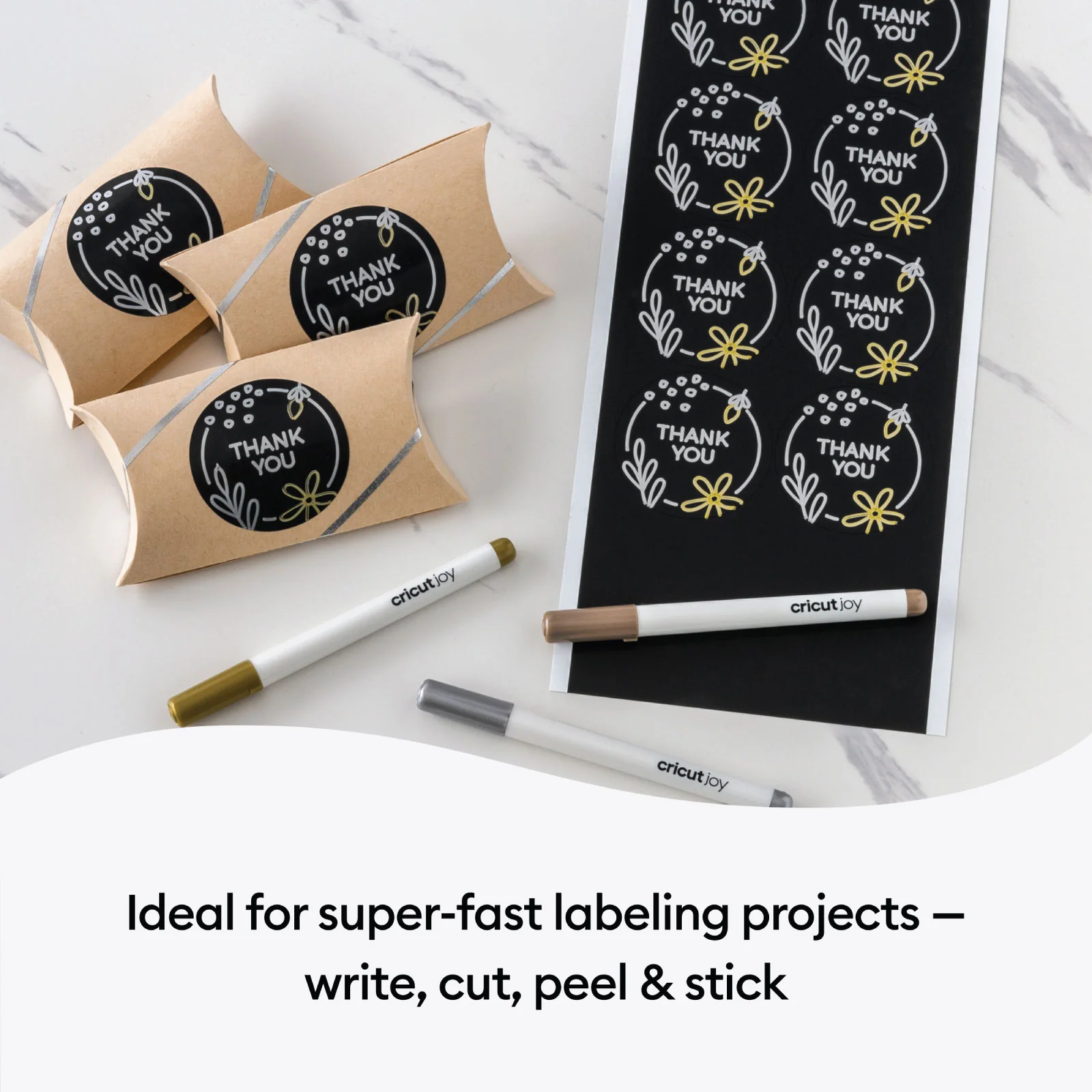 Cricut Joy Smart Label Writable Vinyl White & Black Permanent Bundle - Image 6
