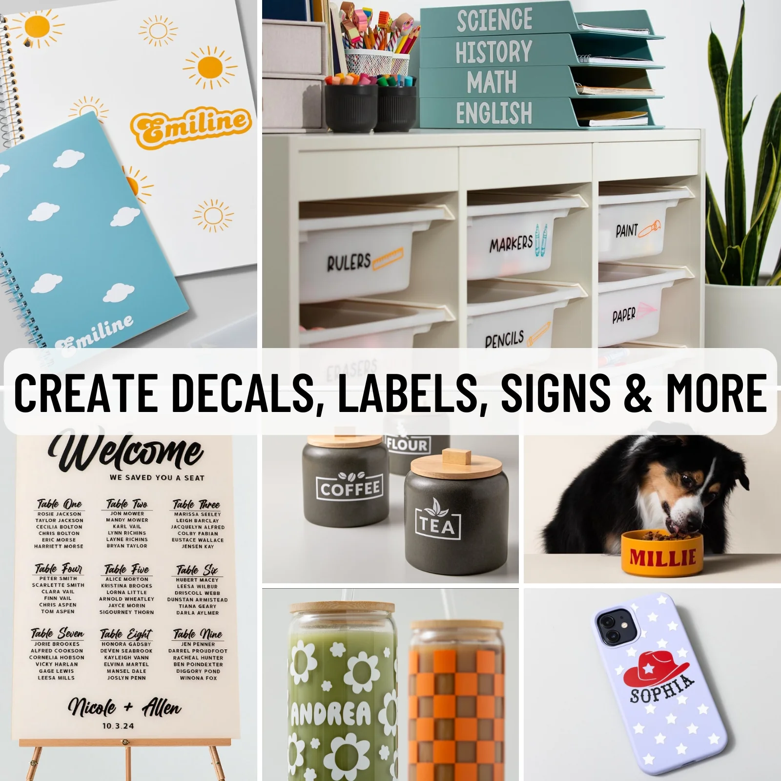 Cricut Joy Xtra Bundle with Rainbow Smart Vinyl, Transfer Tape & Tools | Sticker, Label & Vinyl Cutting Machine - Image 3