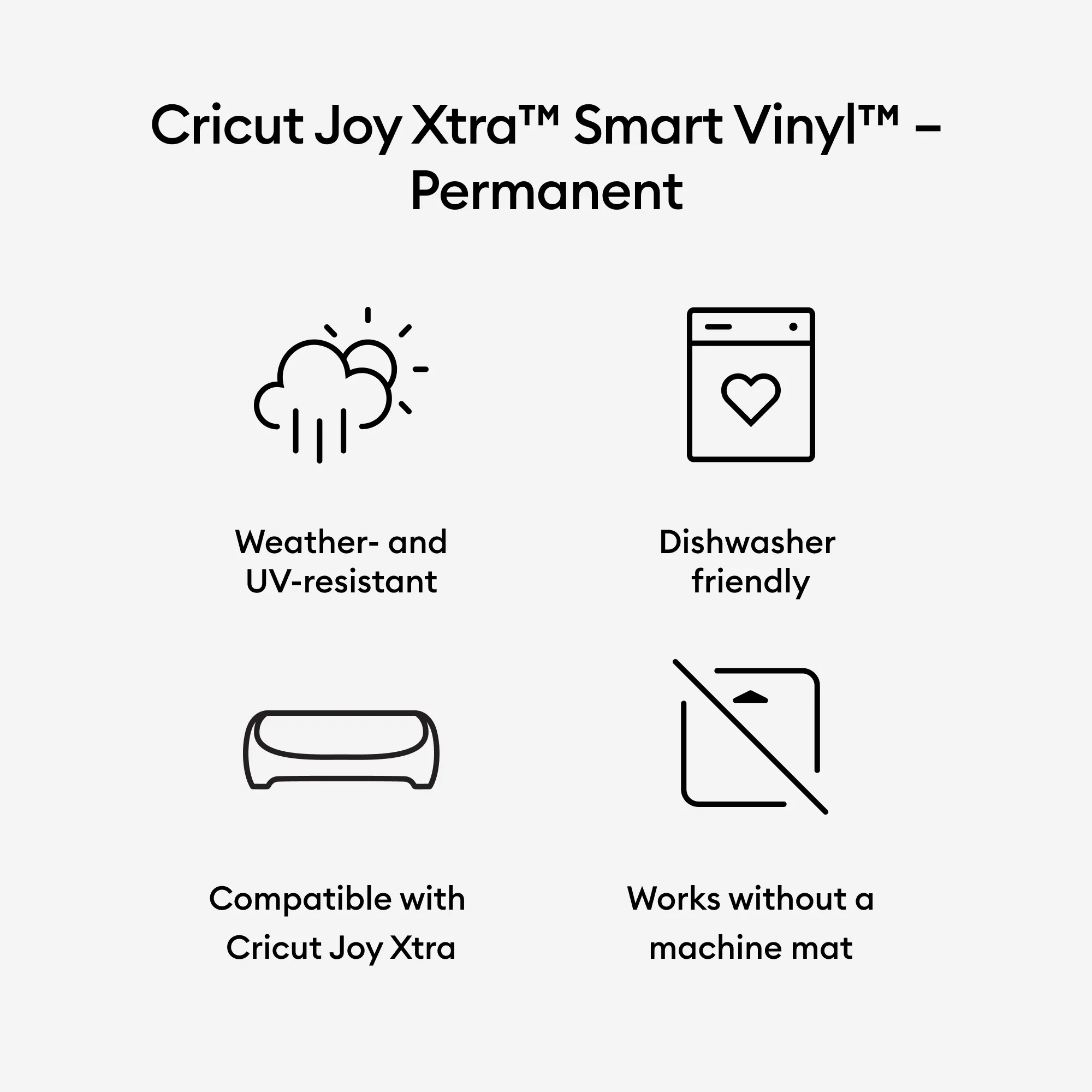 Cricut Joy Xtra Permanent Smart Vinyl Metal Silver - Damaged Package - Image 4