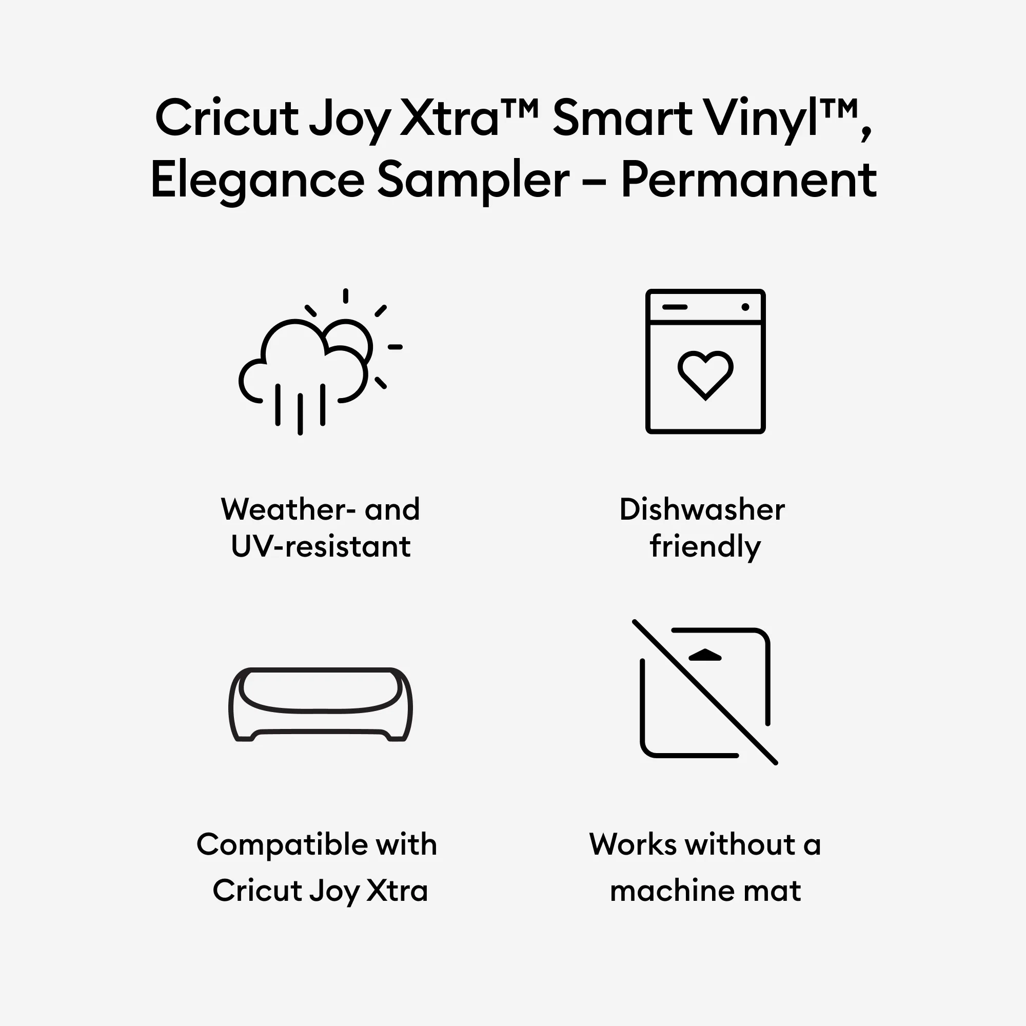 Cricut Joy Xtra Permanent Smart Vinyl Sampler- Elegance - Image 5