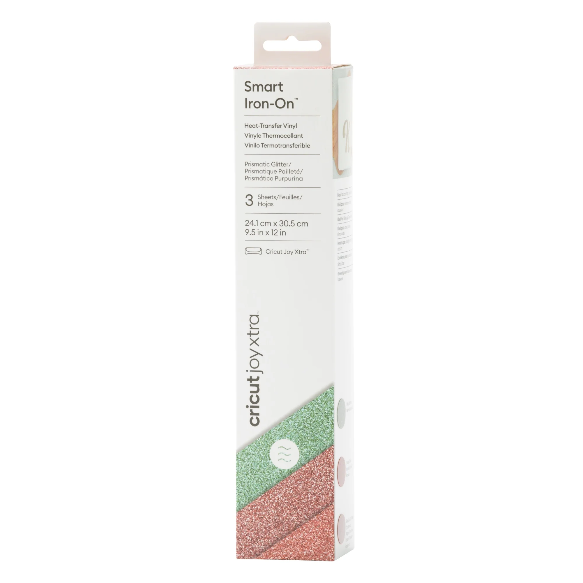 Cricut Joy Xtra  Prismatic Glitter Smart Iron-On Sampler - Sea Sparkle