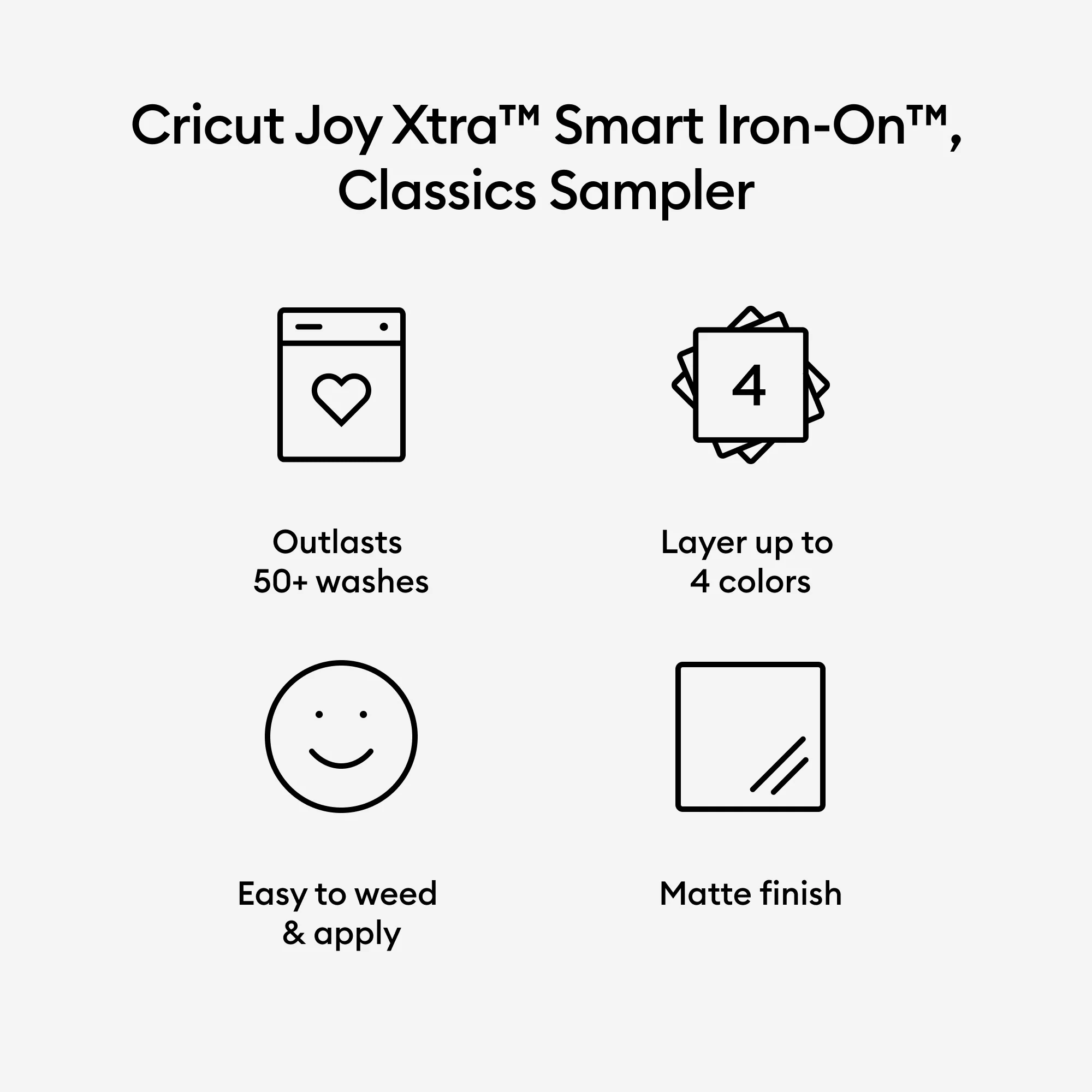 Cricut Joy Xtra Smart Iron-On Sampler- Classics - Damaged Package - Image 5