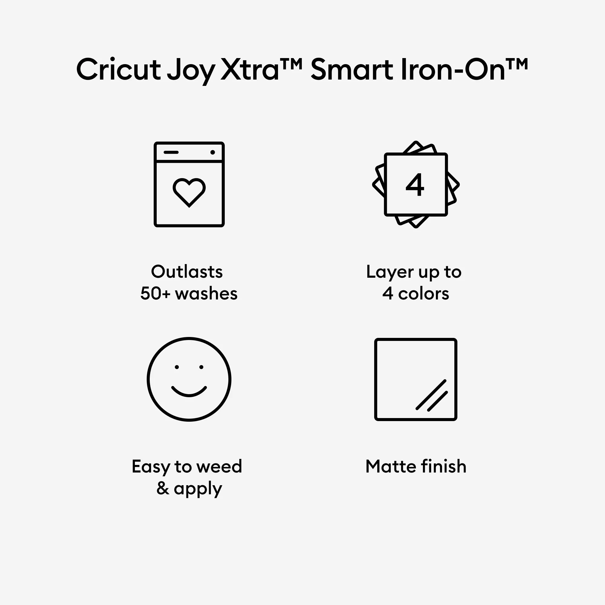 Cricut Joy Xtra Smart Iron-On Vinyl- Gold - Image 4