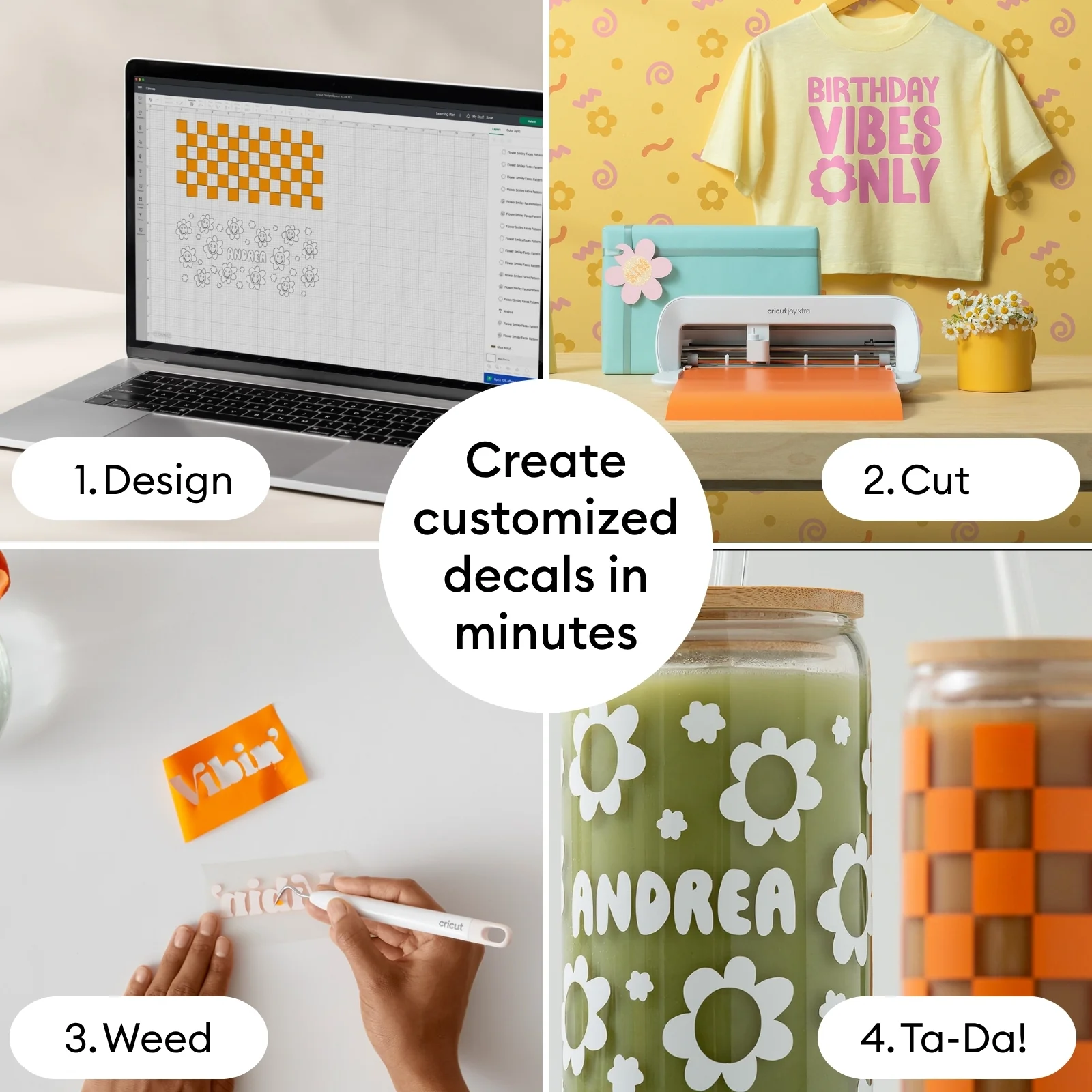 Cricut Joy Xtra Smart Vinyl Beginner Craft Bundle Set - Image 3
