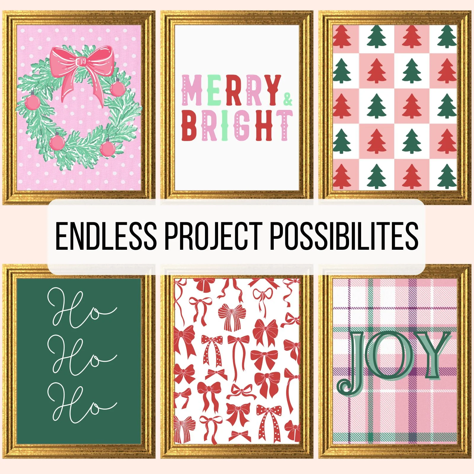 Cricut Premium Vinyl Sugarplum Holiday Bundle, 5-Roll Christmas Vinyl Pack - Image 5