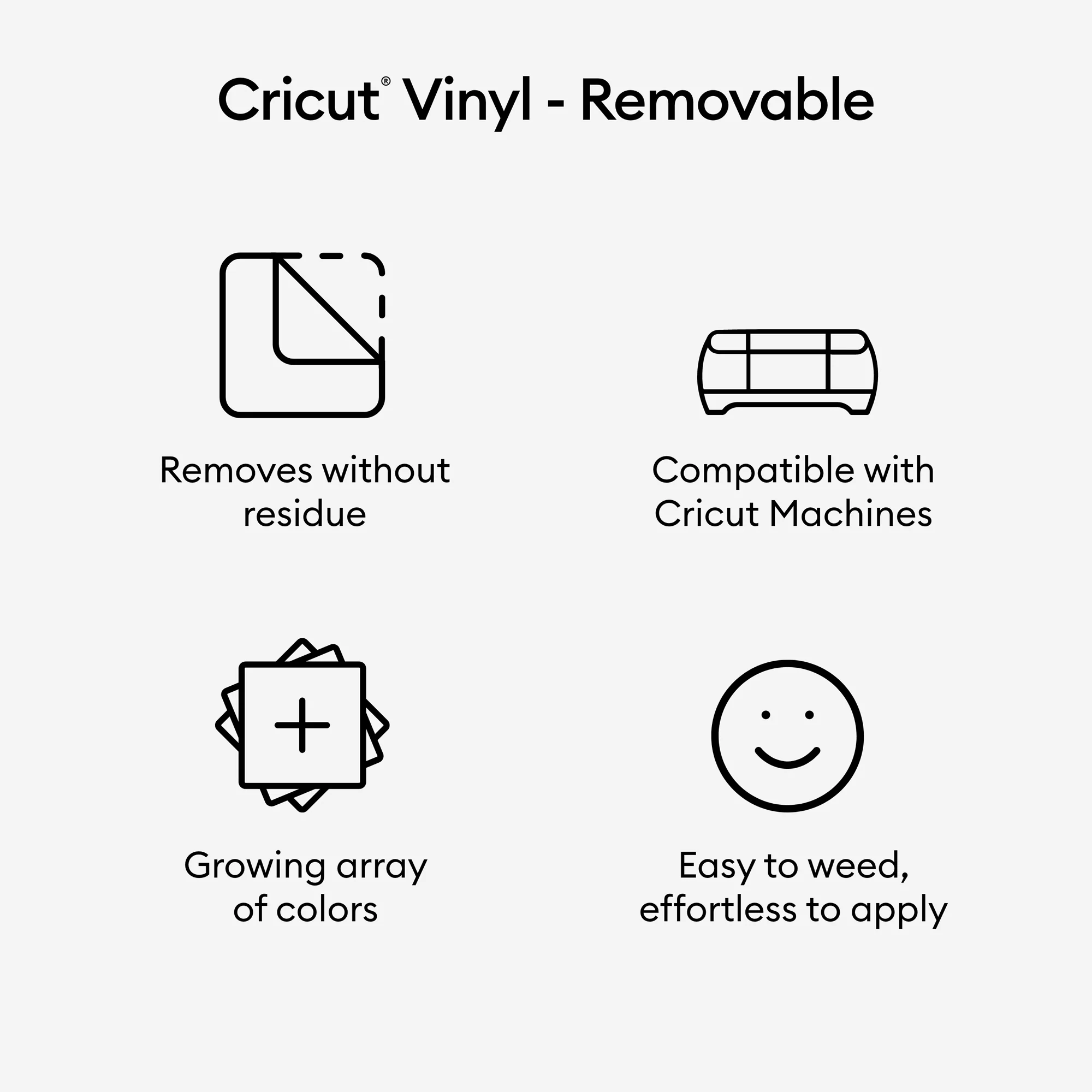 Cricut Premium Vinyl Value Pack, Modern - Removable (20 ct), 12" x 12" - Damaged Package - Image 2