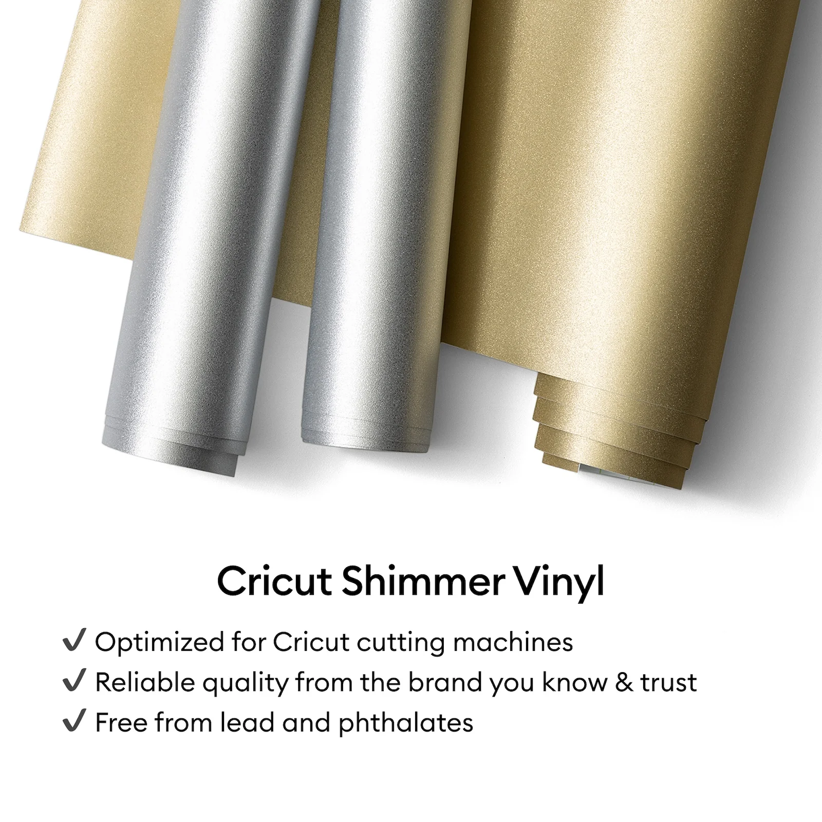 Cricut Shimmer Vinyl Permanent, Party Sampler - 12 in x 12 in Sheets (10 ct) - Image 4