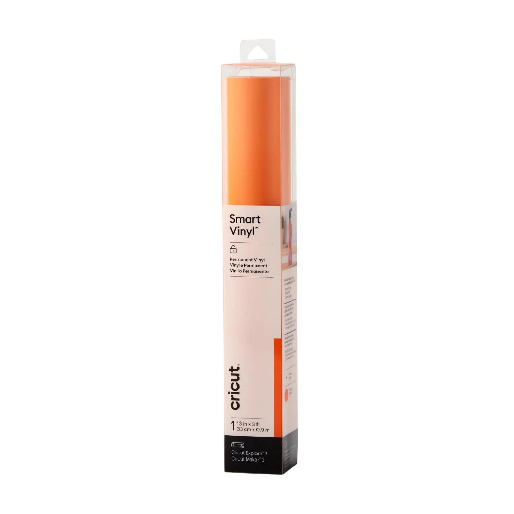 Cricut Smart Vinyl - Permanent (3 ft) - Orange - Damaged Package