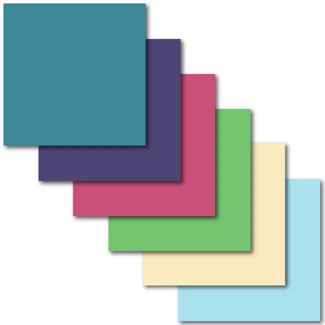 Cricut Summer Glossy Premium Permanent Vinyl Sampler, 6 Count - Damaged Package - Image 2