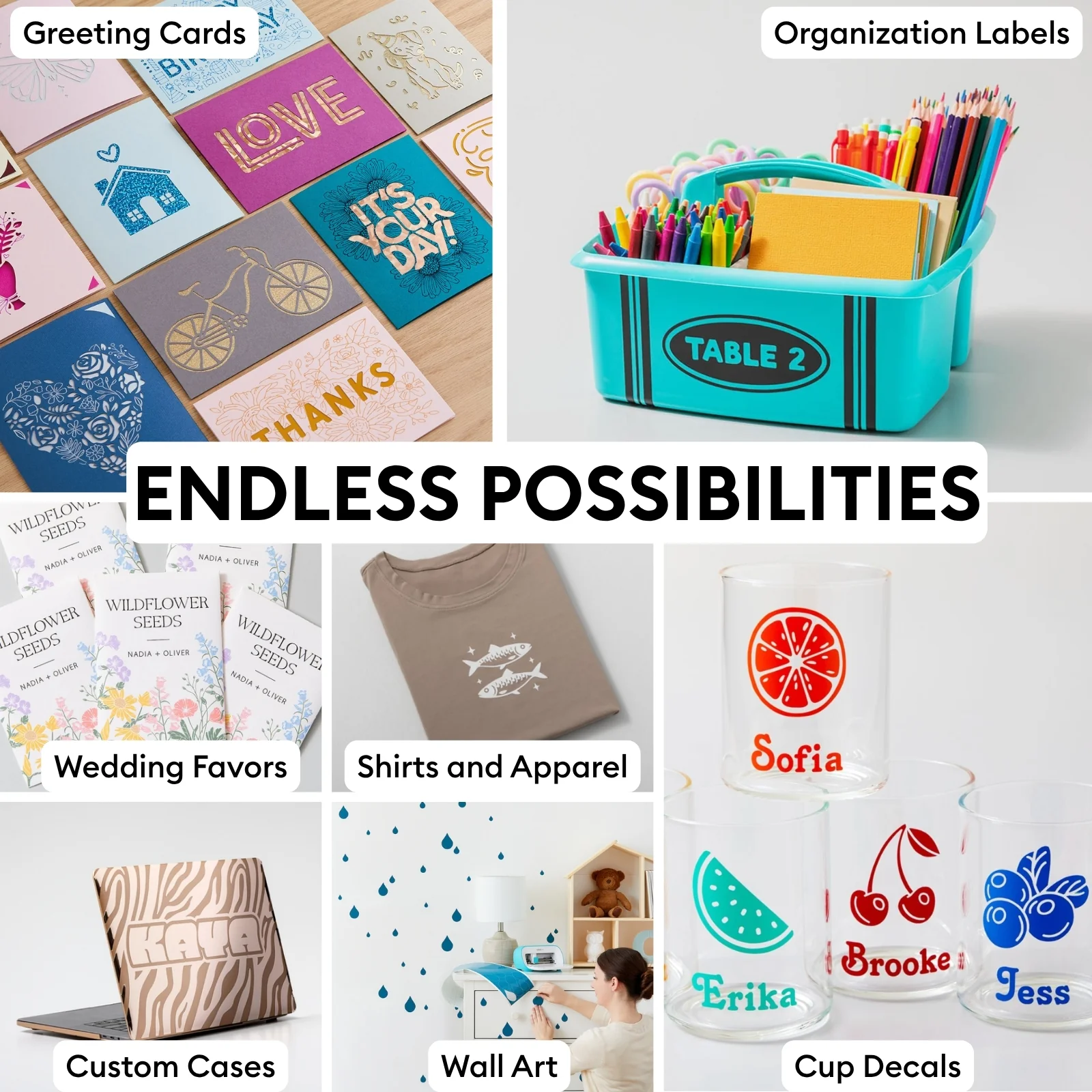 Cricut Joy Ultimate Starter Kit | 55+ Piece All-in-One Materials & Accessories Bundle with Vinyl, Iron-On & Card Making Supplies - Image 3