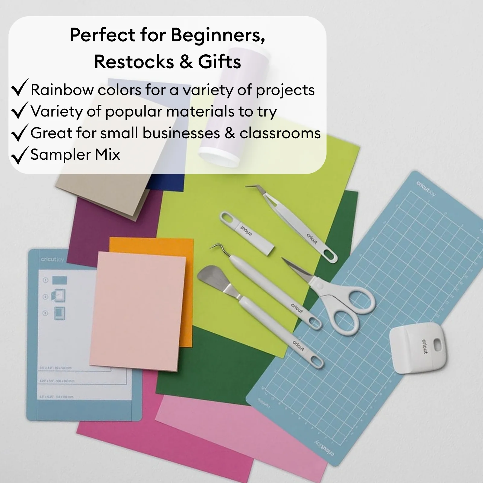 Cricut Joy Ultimate Starter Kit | 55+ Piece All-in-One Materials & Accessories Bundle with Vinyl, Iron-On & Card Making Supplies - Image 4