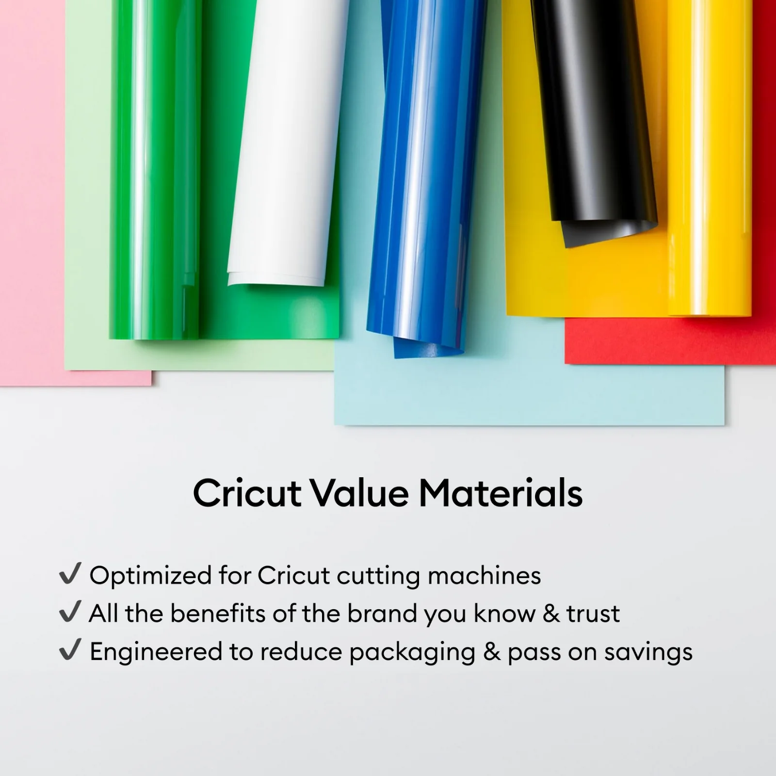 Cricut Value Iron-On Vinyl Sheets, Rainbow Sampler - 12 in x 12 in (40 count) - Image 7