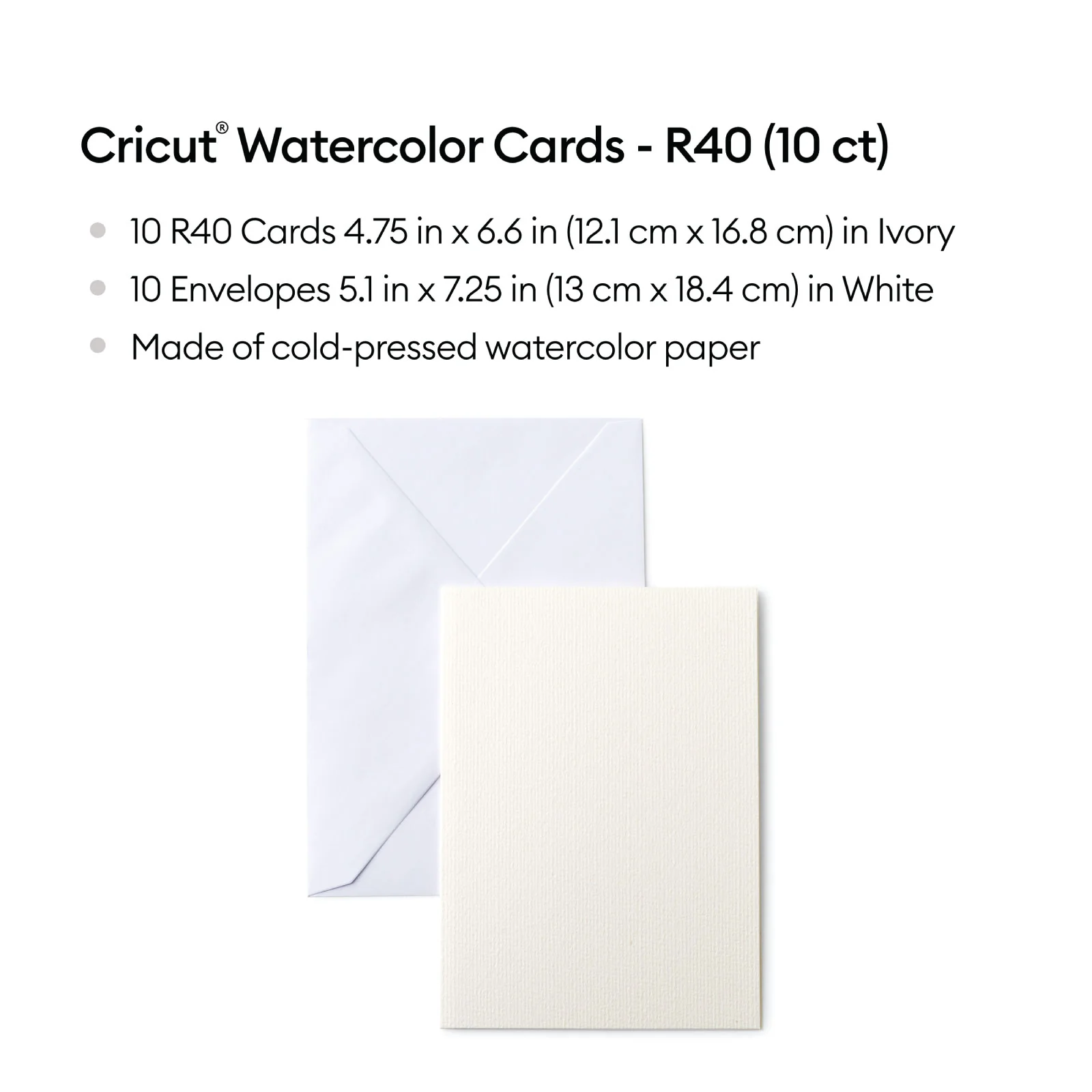 Cricut Watercolor Cards - R40, Ivory - Image 3
